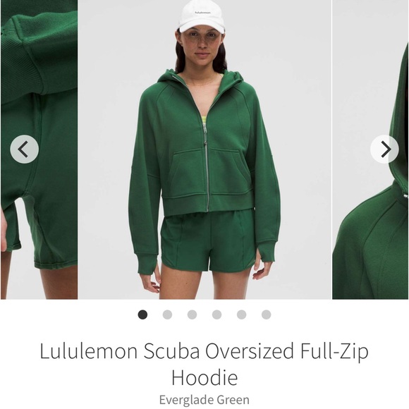 lululemon athletica Tops - NEW with tags! Lululemon Scuba Oversized Full-Zip Hoodie
Everglade Green XL/XXL